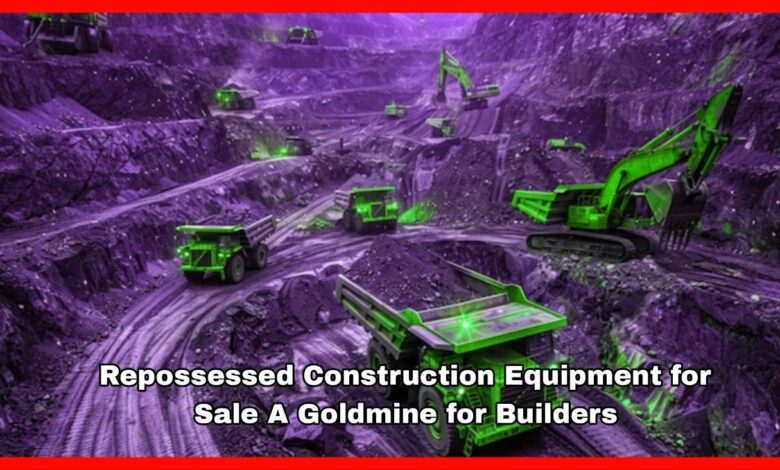 Repossessed Construction Equipment for Sale A Goldmine for Builders