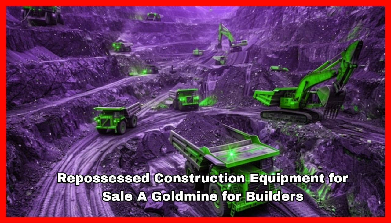 Repossessed Construction Equipment for Sale A Goldmine for Builders