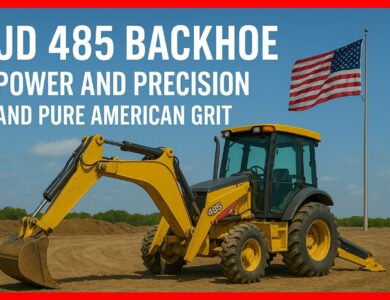 JD 485 Backhoe Power and Precision and Pure American Grit