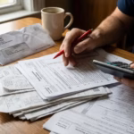 Visual chart displaying five major tax deduction categories with icons for above-the-line, itemized, business, education, and medical deductions
